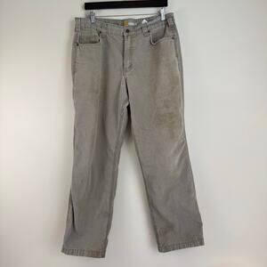 Carhartt Carpenter Canvas Pants Mens Sz 36x31 Relaxed Tan Ripstop 100634251 READ